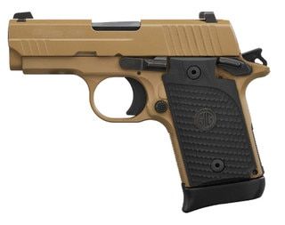 SIG Sauer P938 Emperor Scorpion Micro-Compact 9mm handgun with Cerakote finish